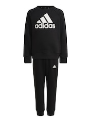 adidas Black Sportswear Essentials Logo French Terry Jogger Set - Image 5 of 12