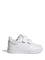 Blanc - adidas Black Tensaur Sport Hook and Loop Trainers - Image 1 de 9