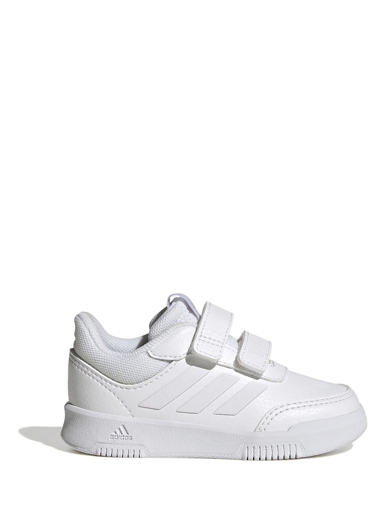 Blanc - adidas Black Tensaur Sport Hook and Loop Trainers - Image 1 de 9