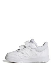 Blanc - adidas Black Tensaur Sport Hook and Loop Trainers - Image 2 de 9