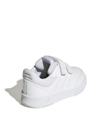 Blanc - adidas Black Tensaur Sport Hook and Loop Trainers - Image 4 de 9