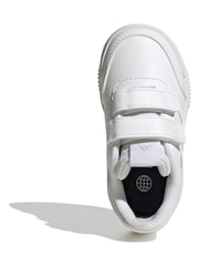 Blanc - adidas Black Tensaur Sport Hook and Loop Trainers - Image 6 de 9
