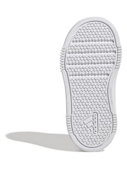 Blanc - adidas Black Tensaur Sport Hook and Loop Trainers - Image 7 de 9