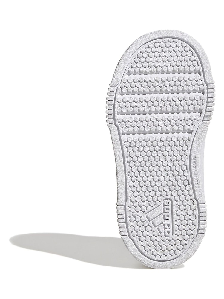 adidas White Black Tensaur Sport Hook and Loop Trainers - Image 7 of 9