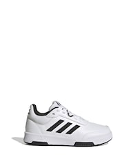 adidas White/Black Tensaur Sport Lace Up Trainers - Image 1 of 9