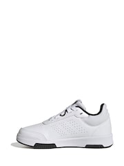 adidas White/Black Tensaur Sport Lace Up Trainers - Image 2 of 9