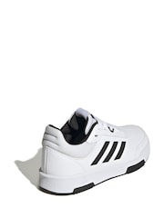 adidas White/Black Tensaur Sport Lace Up Trainers - Image 4 of 9