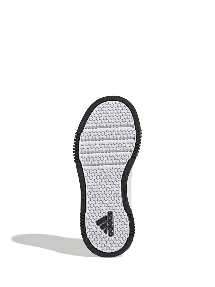 adidas White/Black Tensaur Sport Lace Up Trainers - Image 6 of 9