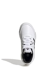 adidas White/Black Tensaur Sport Lace Up Trainers - Image 7 of 9