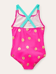 Boden Pink Cross-Back Printed Swimsuit - Image 2 of 3