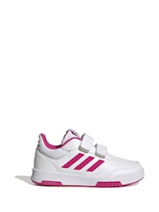 Blanco/rosa - adidas Tensaur Hook and Loop Trainers - Imagen 1 de 9