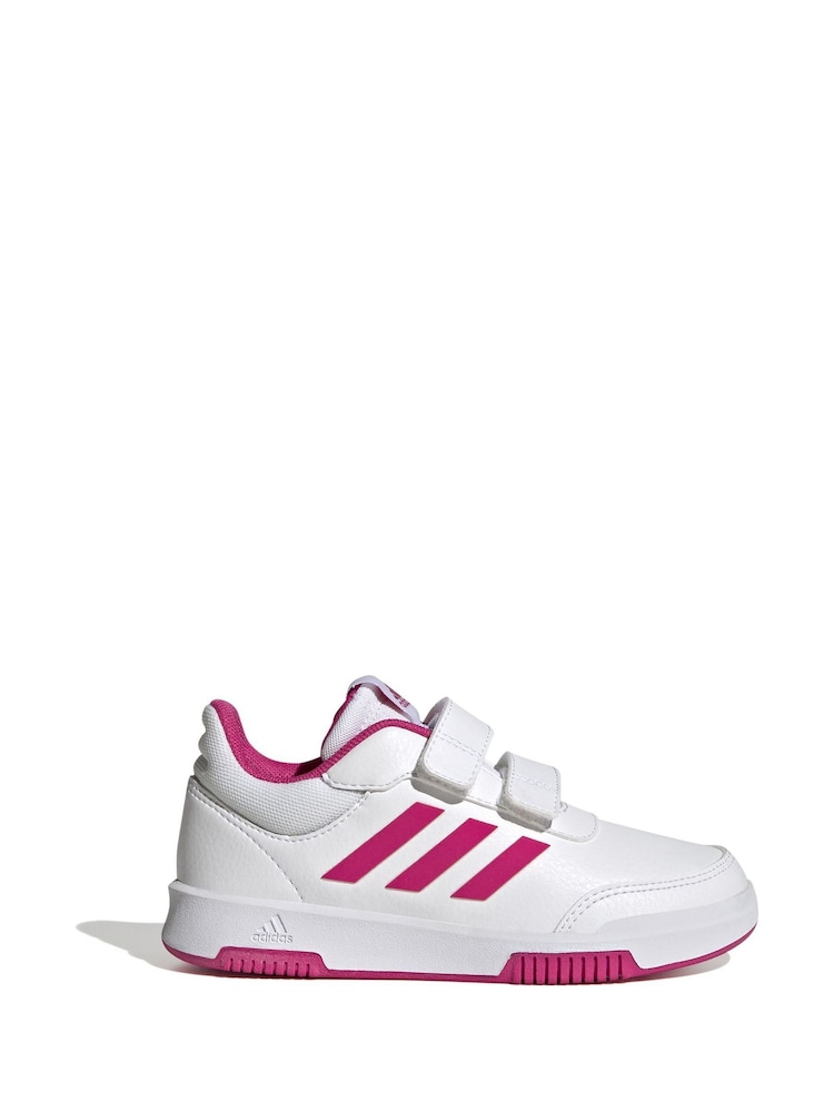 Blanco/rosa - adidas Tensaur Hook and Loop Trainers - Imagen 1 de 9