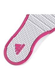 Blanco/rosa - adidas Tensaur Hook and Loop Trainers - Imagen 8 de 9