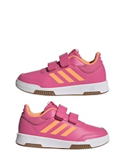 adidas Pink/Orange Kids Sportswear Tensaur Hook And Loop Trainers - Image 5 of 8