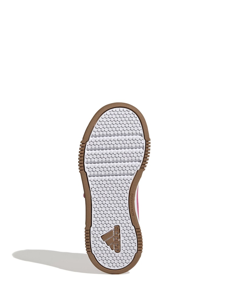 adidas Pink/Orange Kids Sportswear Tensaur Hook And Loop Trainers - Image 7 of 8