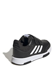 Adidas Black/White Hook and Loop Tensaur Sport Trainers - Image 4 of 9