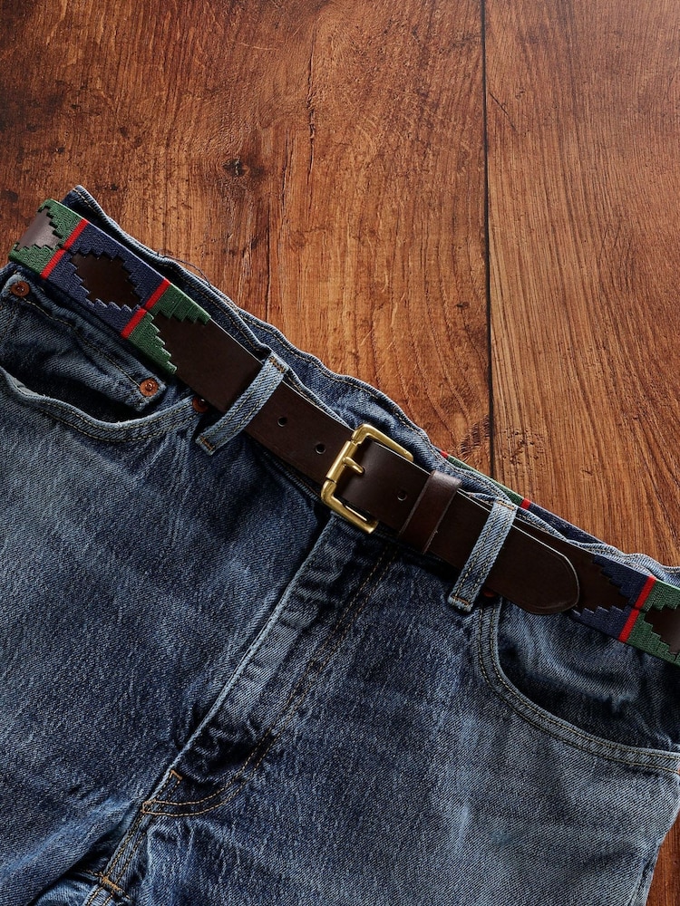 OSPREY LONDON The Mendoza 3.5cm Leather Jeans Belt - Image 3 of 3