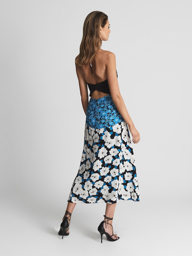 Buy Reiss Blue Mara Floral Print Midi Dress from Next Argentina