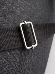 Black Herringbone Tweed Holdall - Image 9 of 10