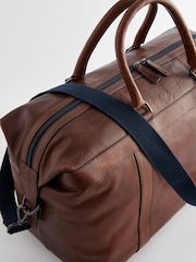 Brown Leather Holdall Bag - Image 6 of 7