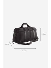 Black Nylon Holdall Luggage Bag - Image 4 of 10