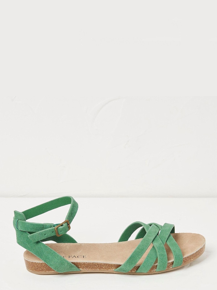 FatFace Green Beth Sandals - Image 1 of 3