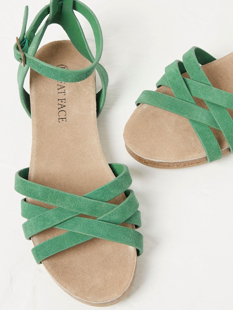 FatFace Green Beth Sandals - Image 2 of 3