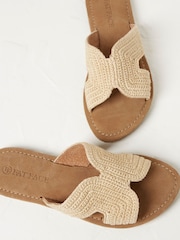 FatFace Natural Larissa Crochet Sandals - Image 5 of 6