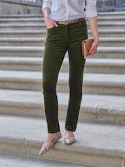 Pure Collection Washed Velvet Jeans - Image 1 of 3