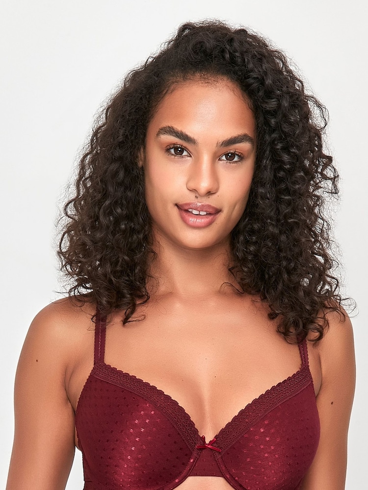 Anya Madsen Red Pretty Square Underwire Padded Bra - Image 1 of 4