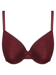 Anya Madsen Red Pretty Square Underwire Padded Bra - Image 3 of 4