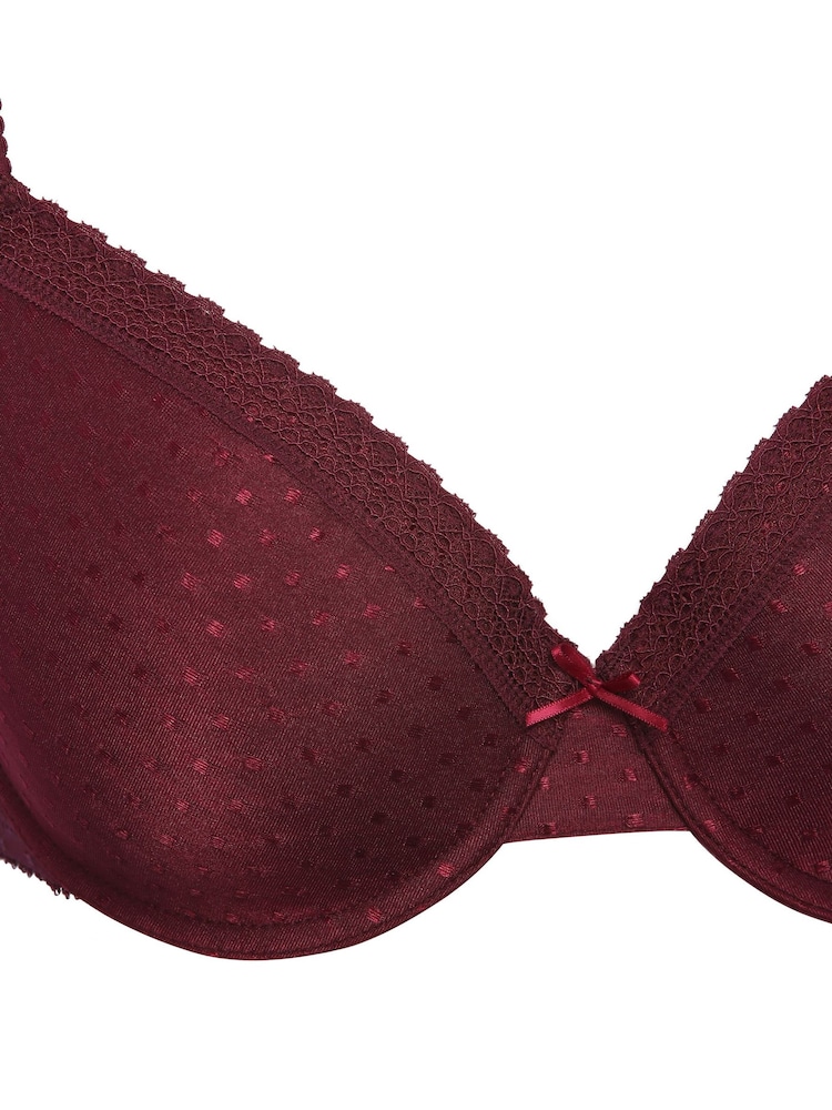 Anya Madsen Red Pretty Square Underwire Padded Bra - Image 4 of 4