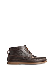 Sperry Brown Authentic Original Boat Chukka Tumbled Boots - Image 1 of 4