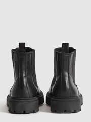 Reiss Black Taylor Junior Leather Chelsea Boots - Image 6 of 7