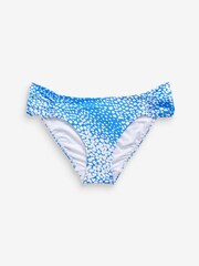 Синий в горошек - Трусики бикини с рюшами на боках Mint Velvet - Изображение 3 из 4