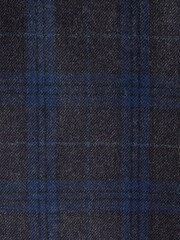 Navy Skinny Trimmed Check Suit: Trousers - Image 7 of 7