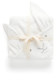 Purebaby White Cotton Hooded Towel - Image 2 of 2