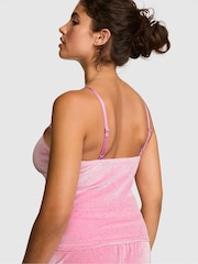 Victoria's Secret Pink Moonstone Pink Velvet Confetti Cami Pyjama Top - Image 3 of 3