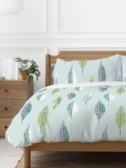 Copenhagen Home Duck Egg Blue Flynn Duvet Cover & Pillowcase Set - Image 2 of 3