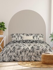 Copenhagen Home Black Laura Duvet Cover & Pillowcase Set - Image 1 of 2