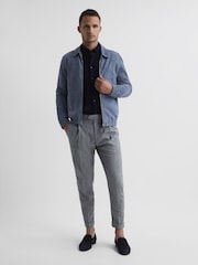Reiss Navy Greenwich Soft Wash Button Down Oxford Shirt - Image 7 of 8
