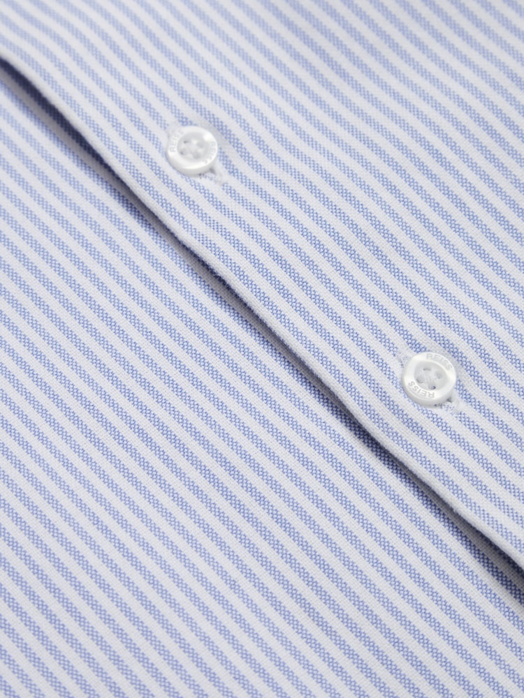 Reiss Blue Stripe Blackheath 4-9 yrs Striped Oxford Shirt - Image 10 of 10