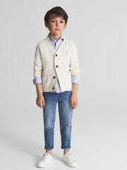 Reiss Blue Stripe Blackheath 4-9 yrs Striped Oxford Shirt - Image 9 of 10