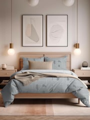 Copenhagen Home Mink Brown Frey Duvet Cover & Pillowcase Set - Image 2 of 2