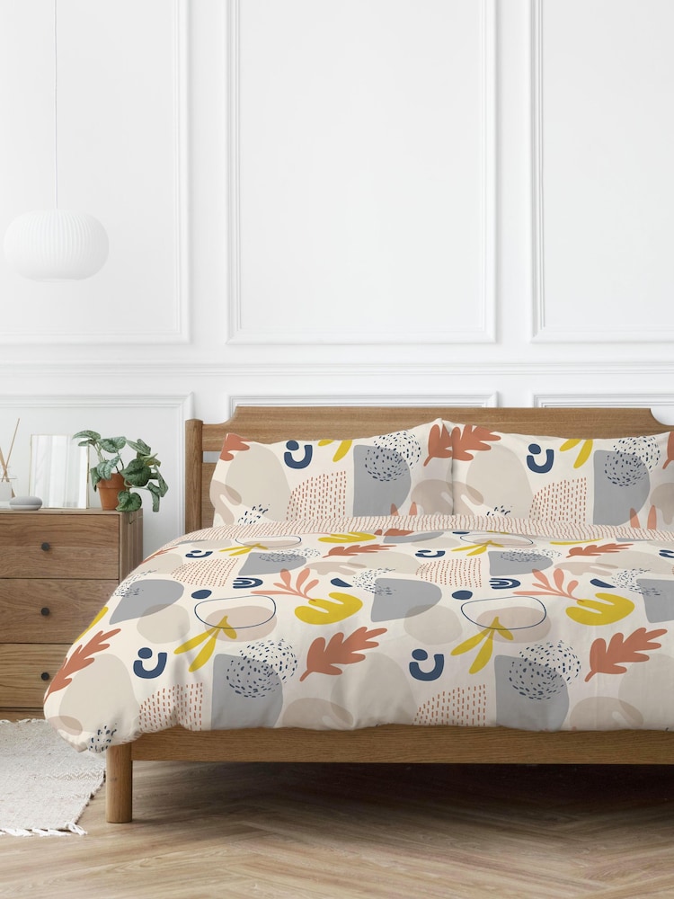 Copenhagen Home Terracotta Anisa Duvet Cover & Pillowcase Set - Image 1 of 2