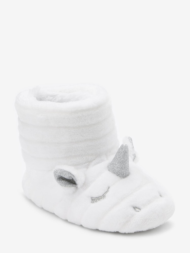 White Unicorn Slipper Boots - Image 2 of 4