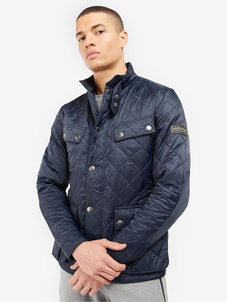Barbour® International Blue Tourer Ariel Quilt Jacket - Image 1 of 10