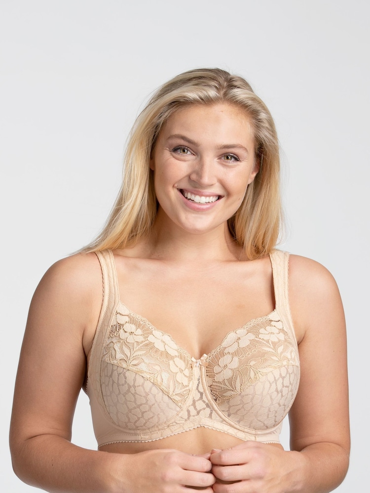 Nude - Miss Mary of Sweden – Bügel-BH aus Jacquard und Spitze - Bild 1 von 3 Nude - Miss Mary of Sweden – Bügel-BH aus Jacquard und Spitze - Bild 1 von 3