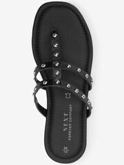 Czarny - Klapki gladiatorki Forever Comfort® z ćwiekami - Image 5 of 6