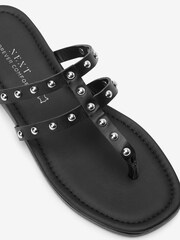 Czarny - Klapki gladiatorki Forever Comfort® z ćwiekami - Image 6 of 6